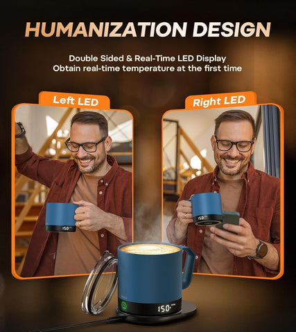 Taza buuo batería interna de 2550 mAh para sesiones largas