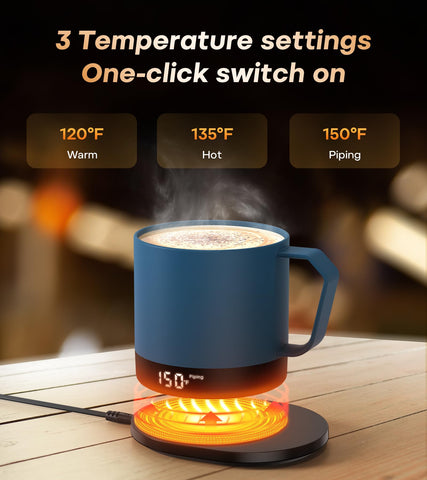 Taza buoo muestra la temperatura en tiempo real en la pantalla LED