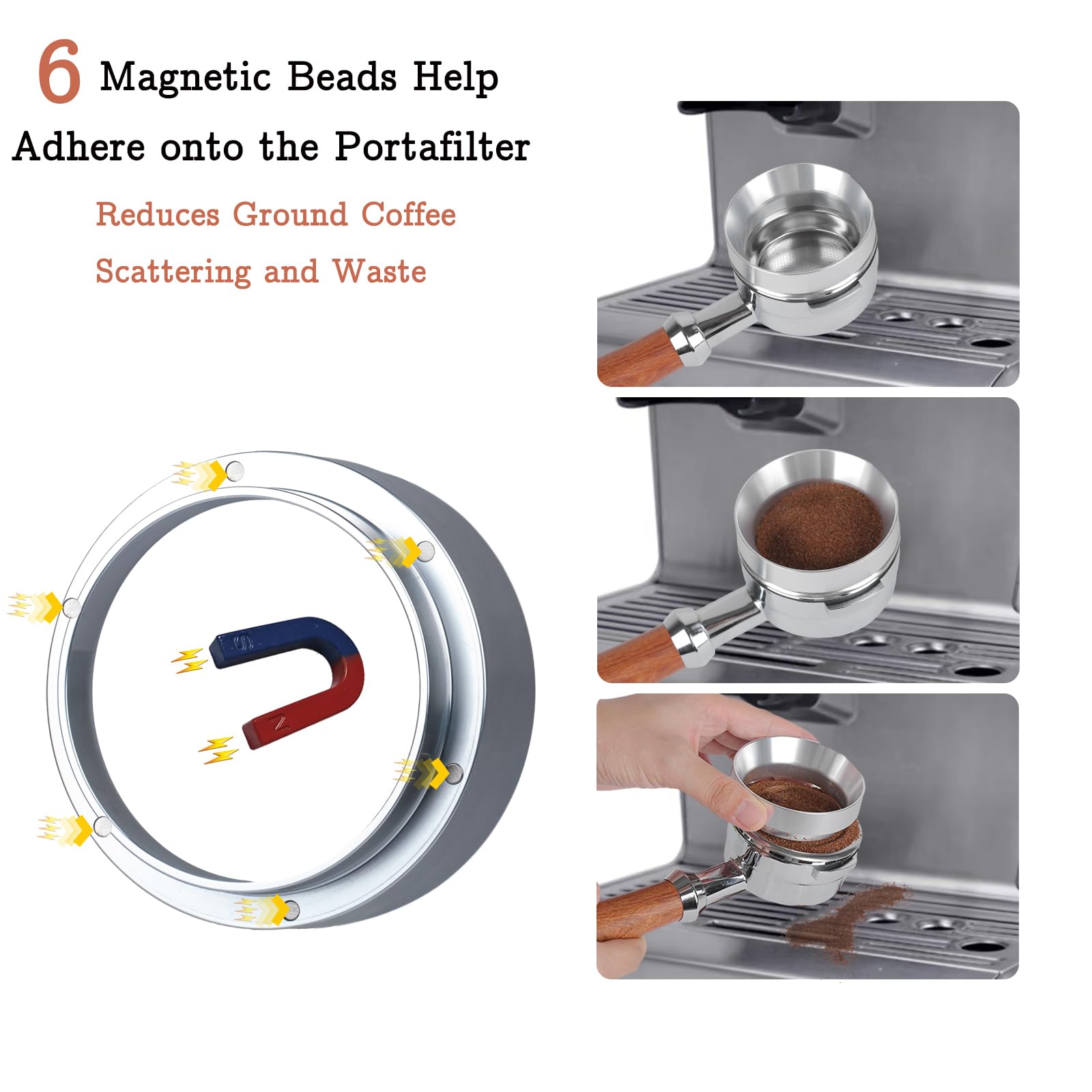 BUWILRQ kit espresso 4 piezas para casa, oficina o cafetería