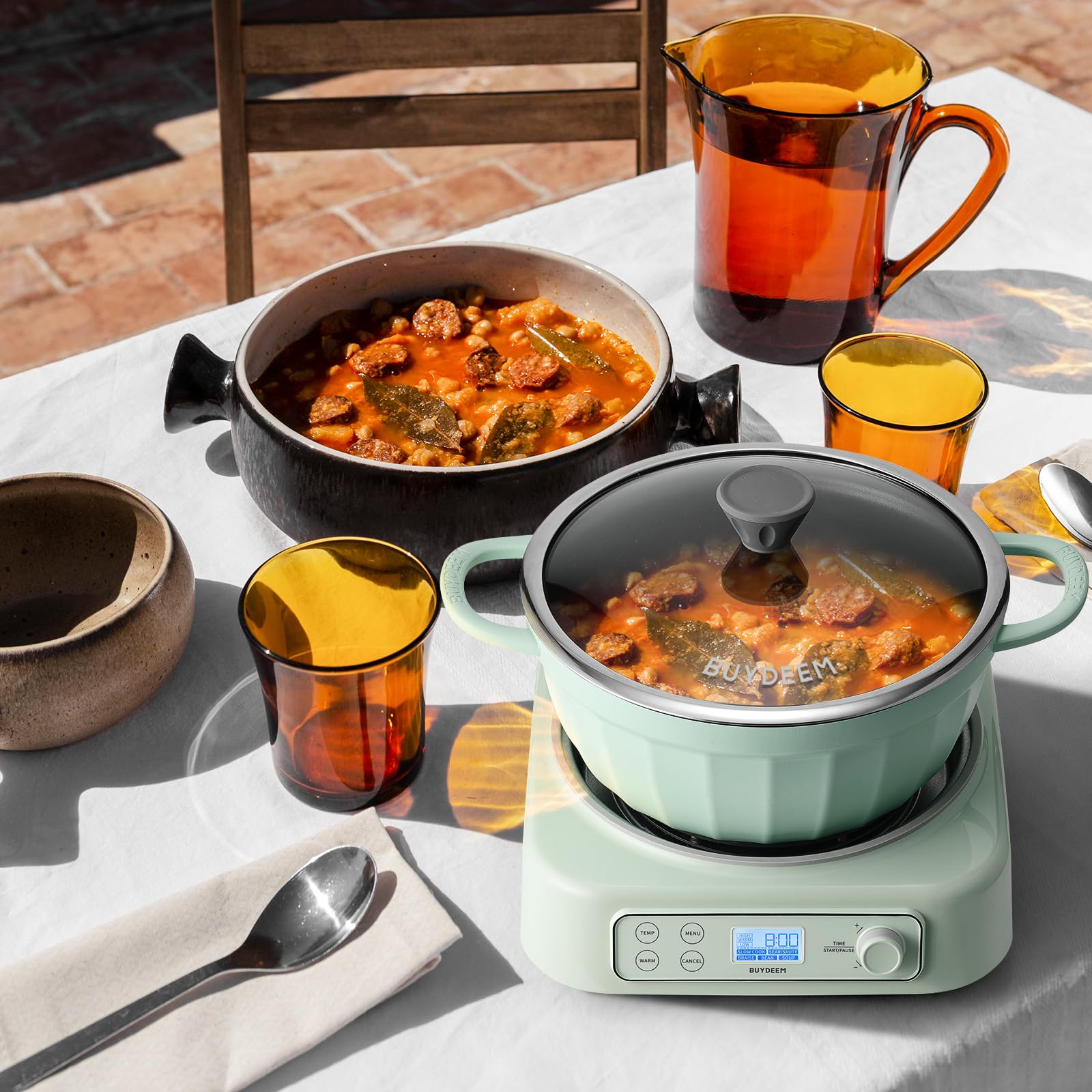Capacidad 4.7 qt de BUYDEEM para porciones.