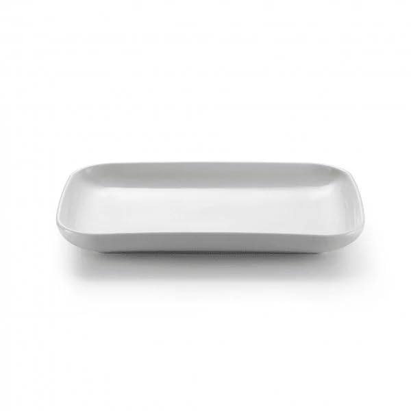 Buydeem CT1004, placa cerámica de 11 pulgadas, blanca, ideal para servir al vapor