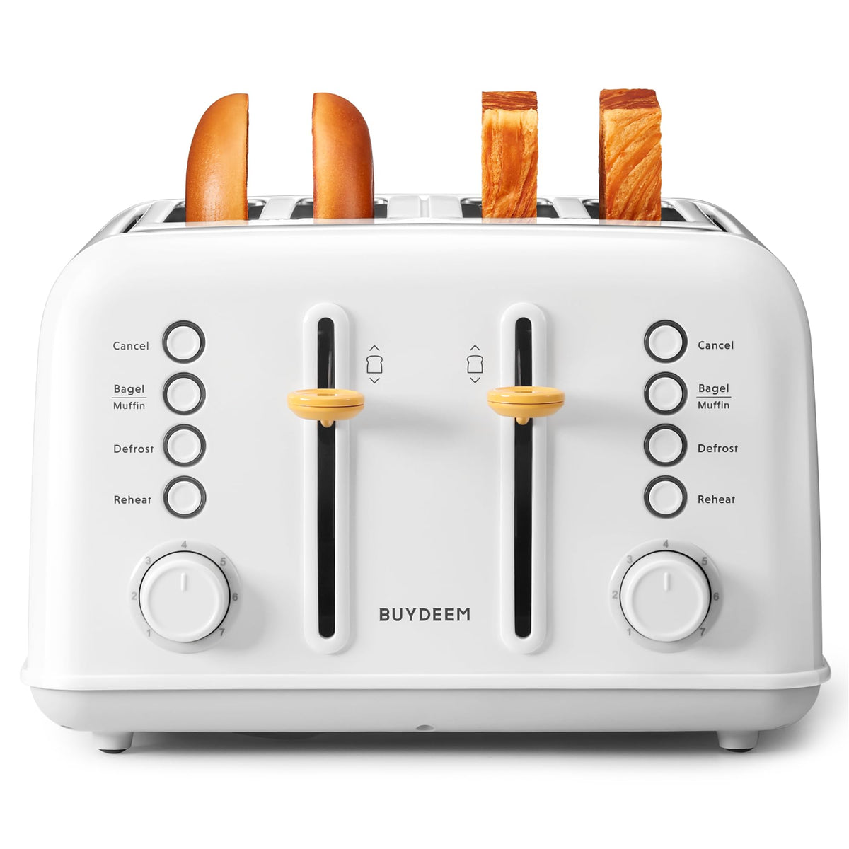 Tostadora BUYDEEM DT640 con 4 ranuras anchas para rebanadas grandes y uniformes