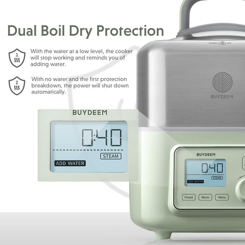Panel de control digital de BUYDEEM G553 para un cocinado preciso