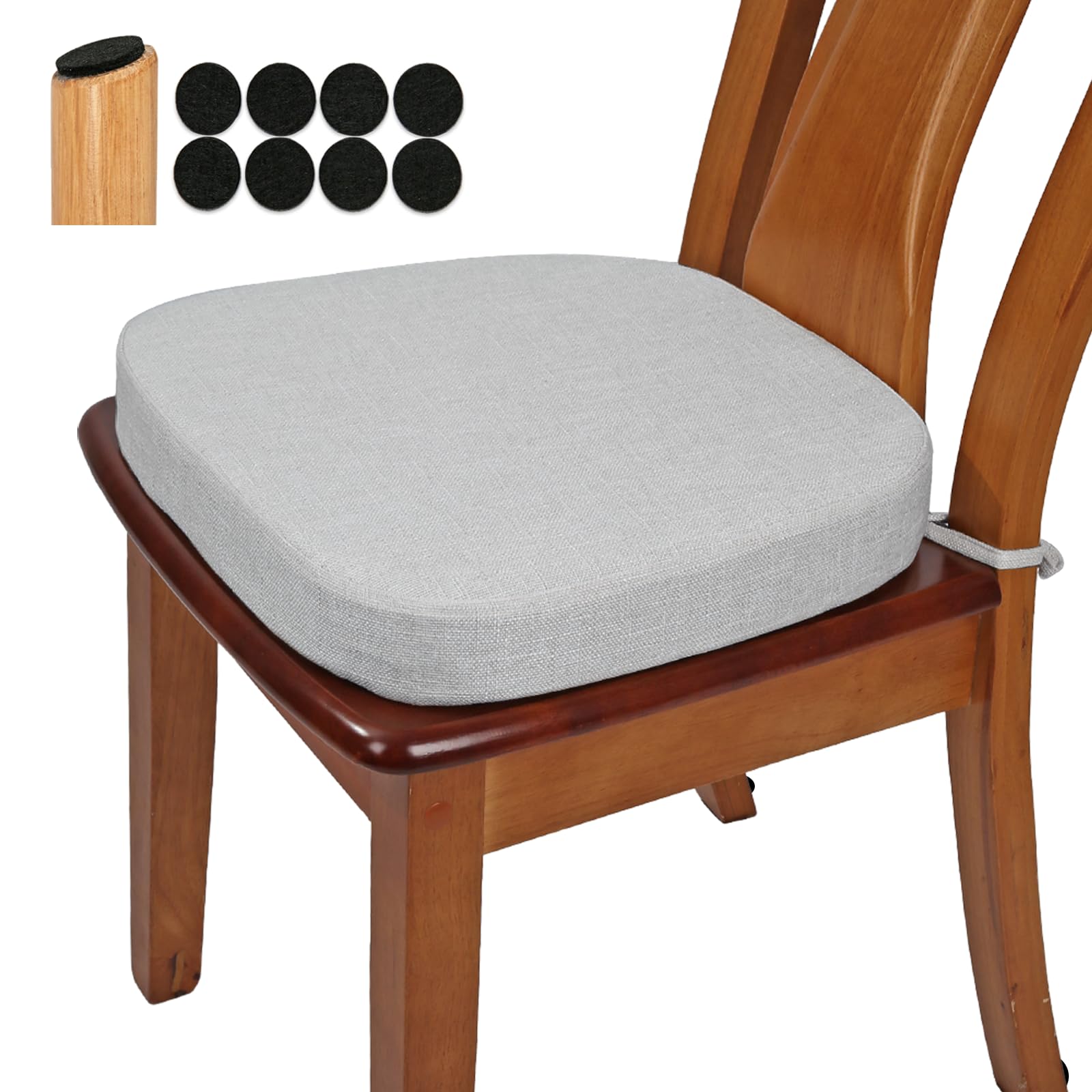 Cojín BUYUE con forma U para silla, 16x16 pulgadas, ofrece apoyo cómodo.