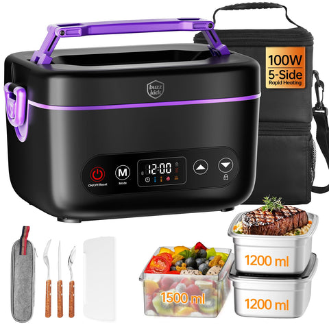 BuzzKick lunchbox caliente inalámbrico para almuerzos en la oficina.