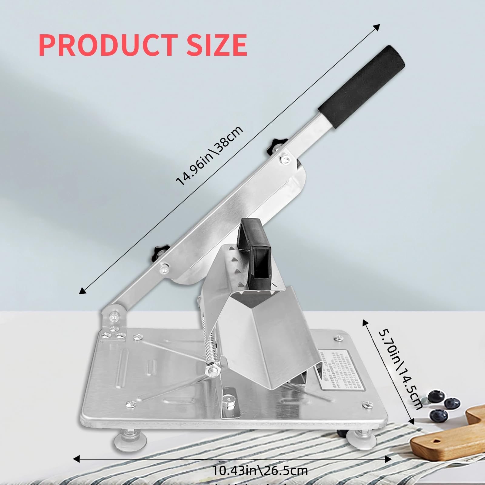 Rango de grosor 0.2–25 mm en Bwhhoxi para diferentes carnes.