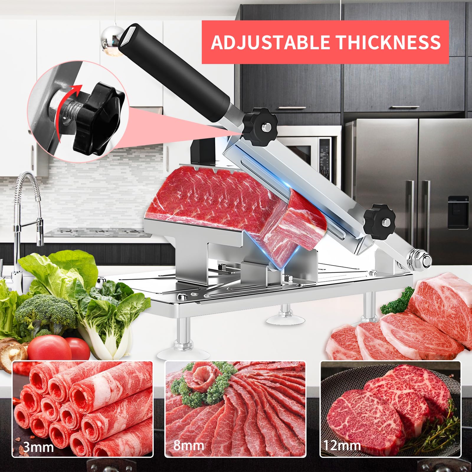 Cuchilla de aleación Bwhhoxi para cortes precisos de carne.