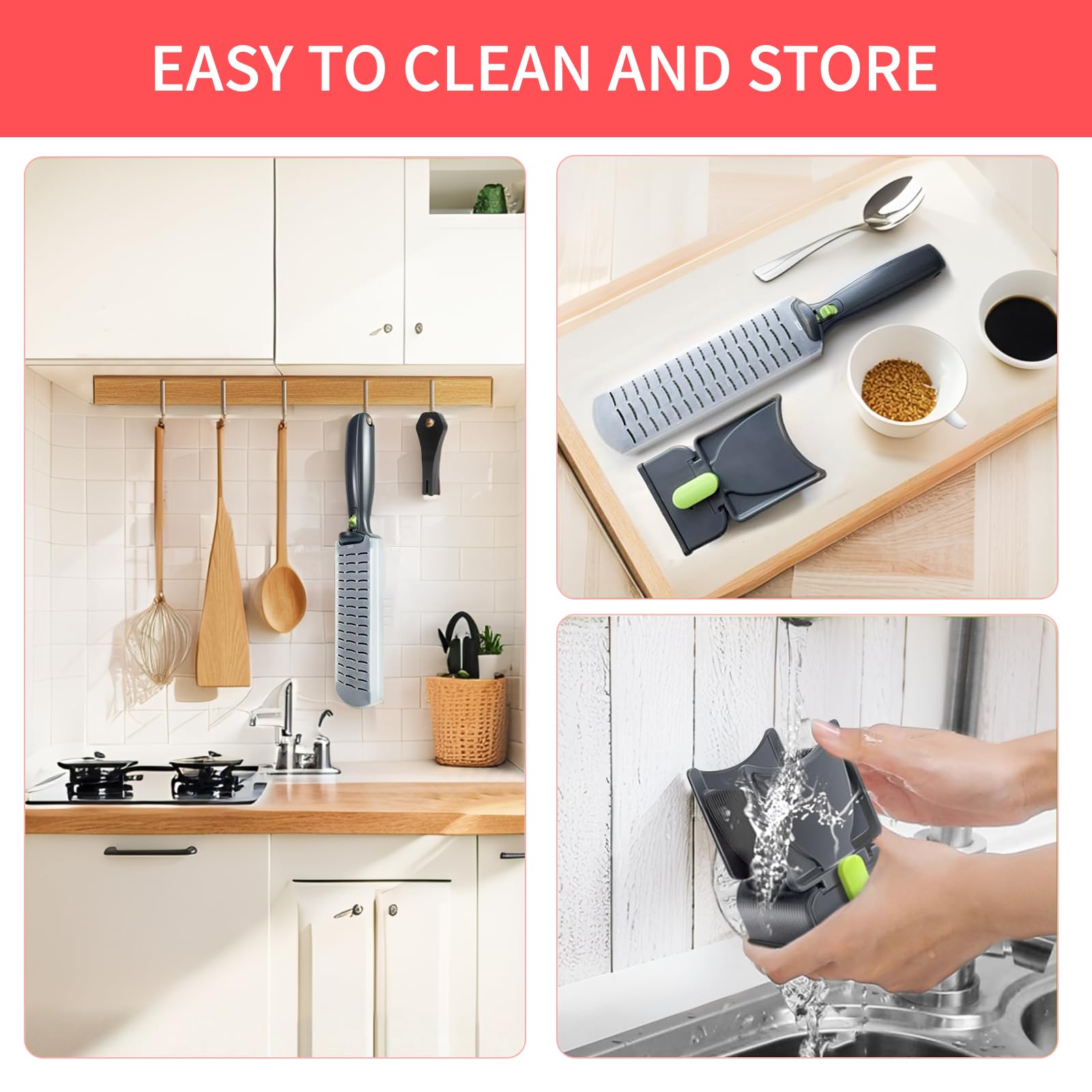 Hojas desmontables para limpieza rápida y almacenamiento seguro con Bwhhoxi.