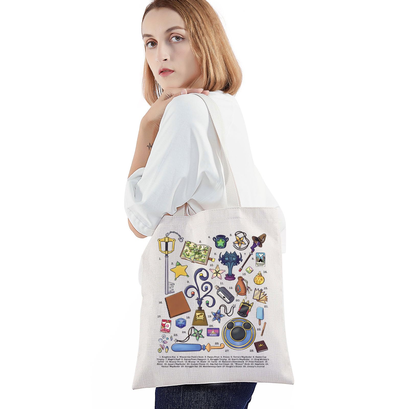 BWWKTOP Bolso tote Reino Encantado, tamaño 37x32 cm ideal