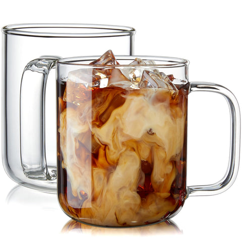 BWODYAY vaso cristal 16oz con arte latte, perfecto para presentar cafe art