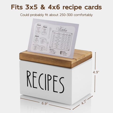 BWODYAY Tarjetas de receta doble cara, 100 unidades, listas para registrar ingredientes.