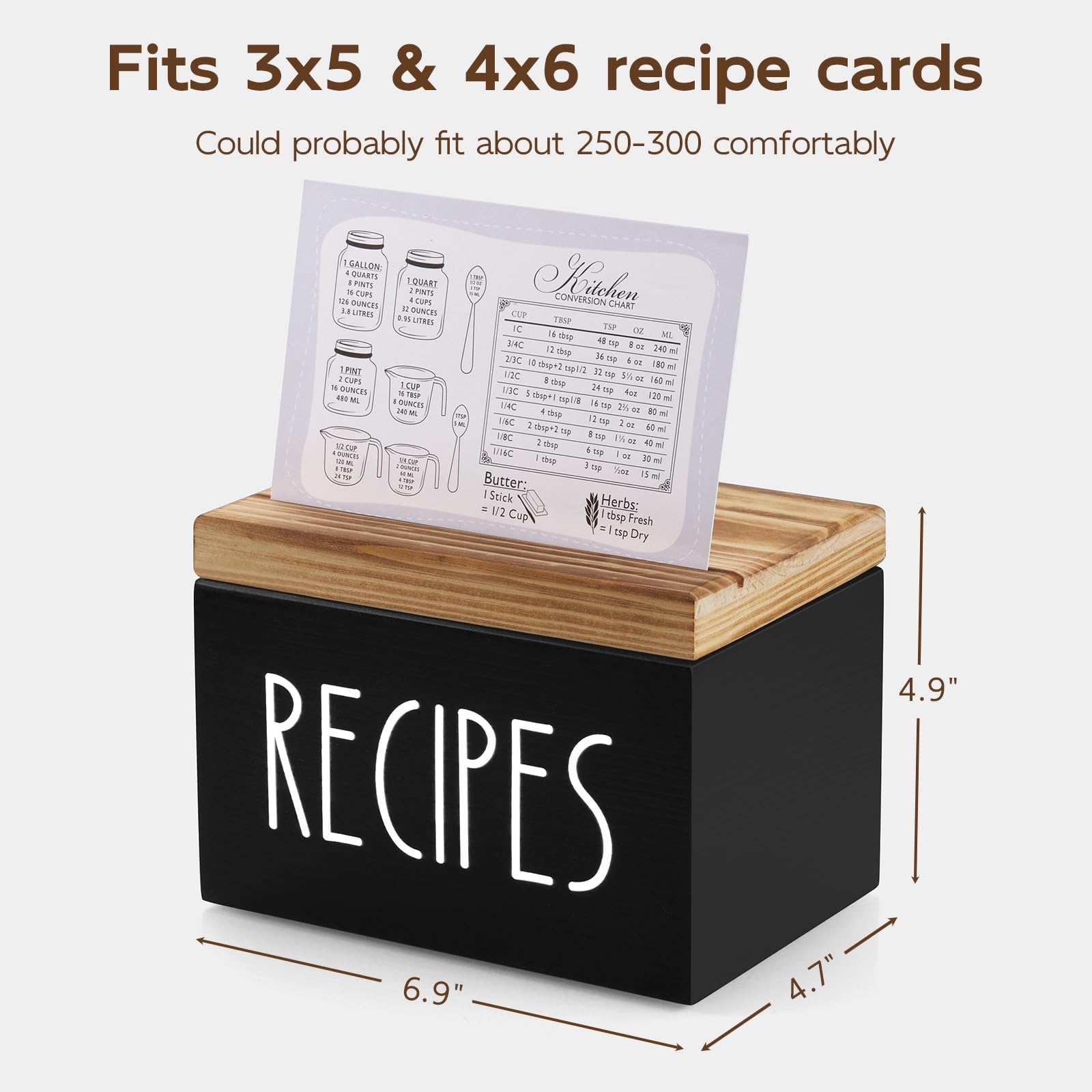 BWODYAY tarjetas-recetas-doble-cara-100: listas para anotar y conservar recetas.