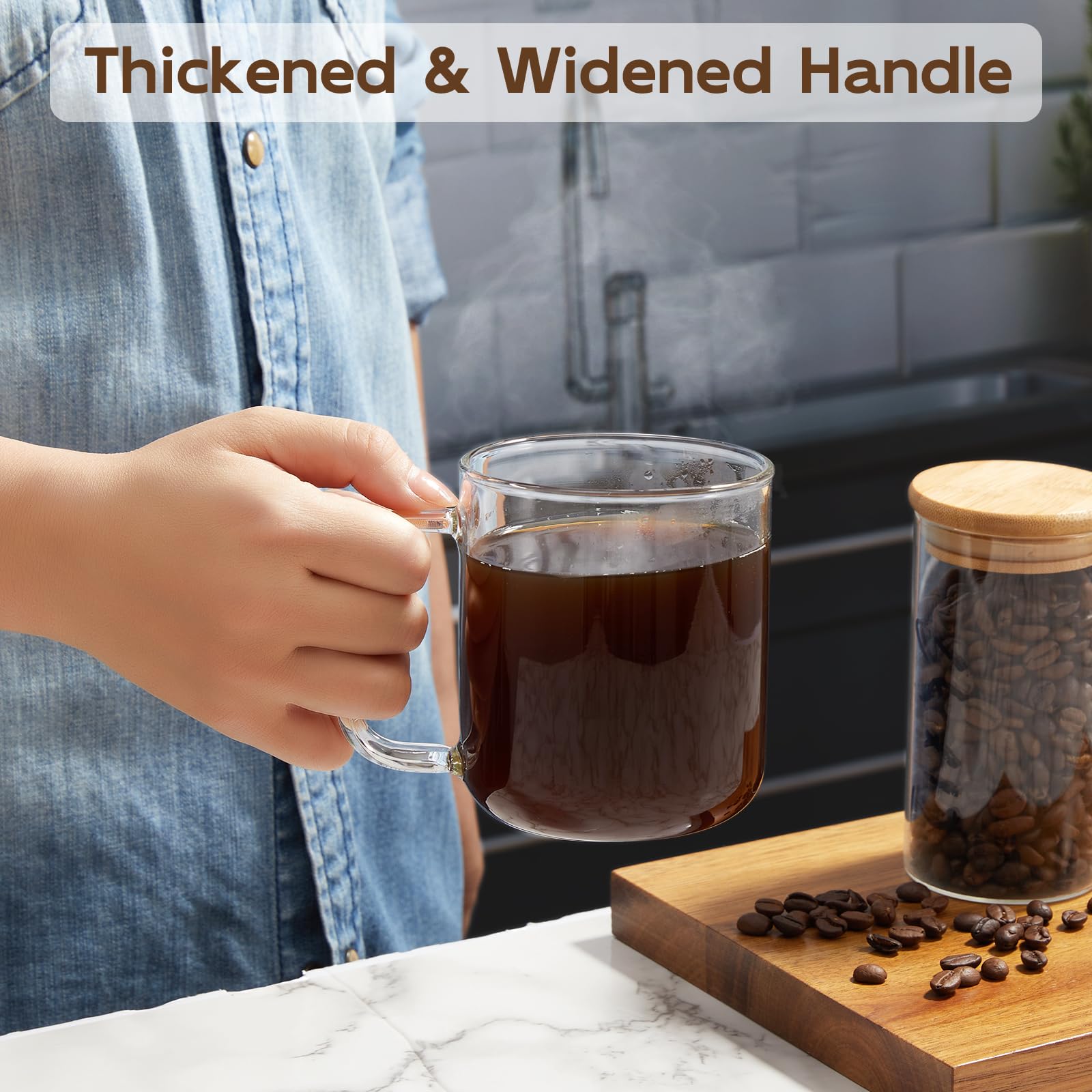 BWODYAY taza cristal para té e infusiones, claridad y sabor realzados