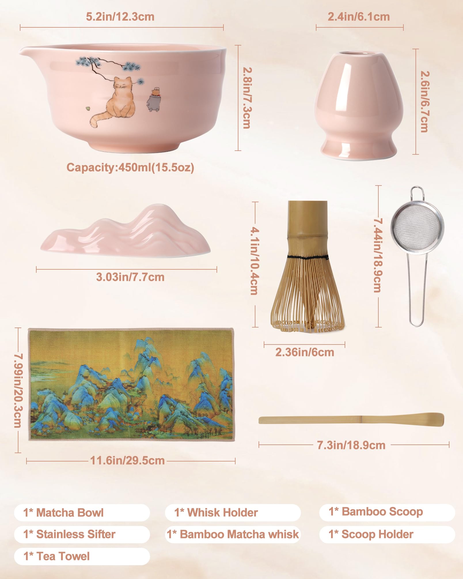 Set bwszrosa: batidor de bambú para matcha, batidos suaves y esponjosos