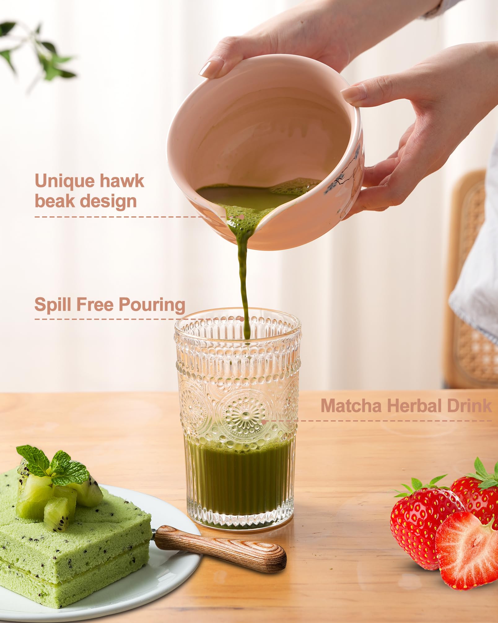 Set bwszrosa: pano de té matcha para limpieza y secado