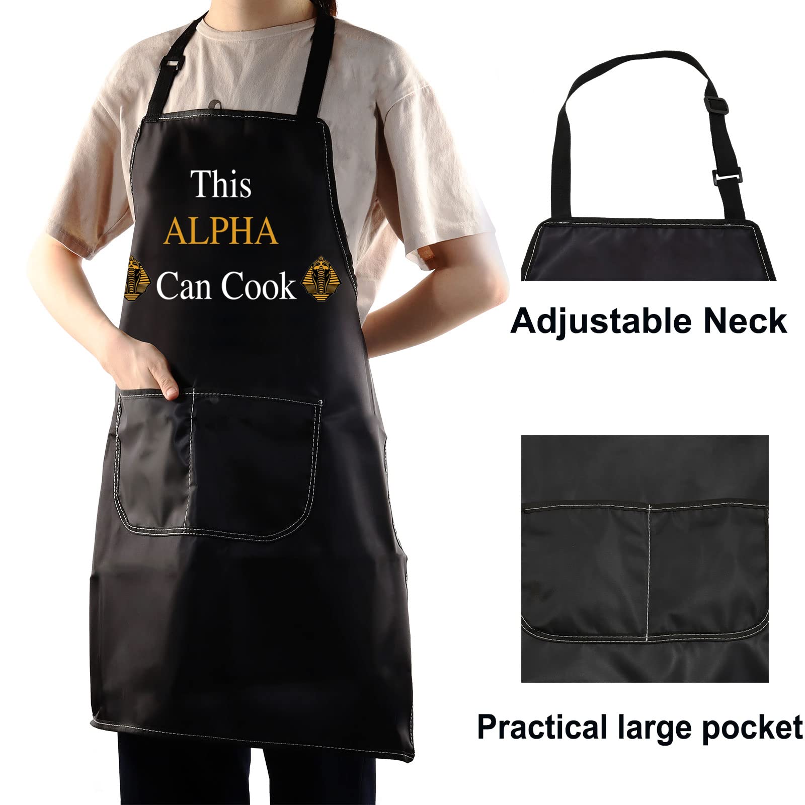 Delantal BWWKTOP ALPHA Cocina, tamaño 49 x 68 cm para cobertura total