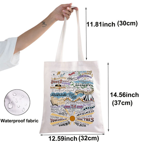 Bolsa de lienzo BWWKTOP con diseño 3D realza estilo único.