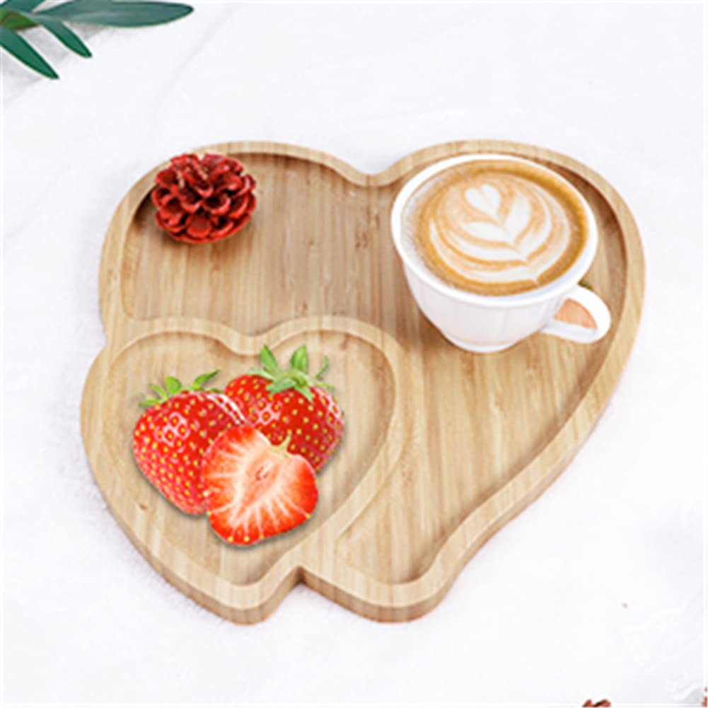 BWWNBY Regalo romántico en bandeja corazón para parejas.