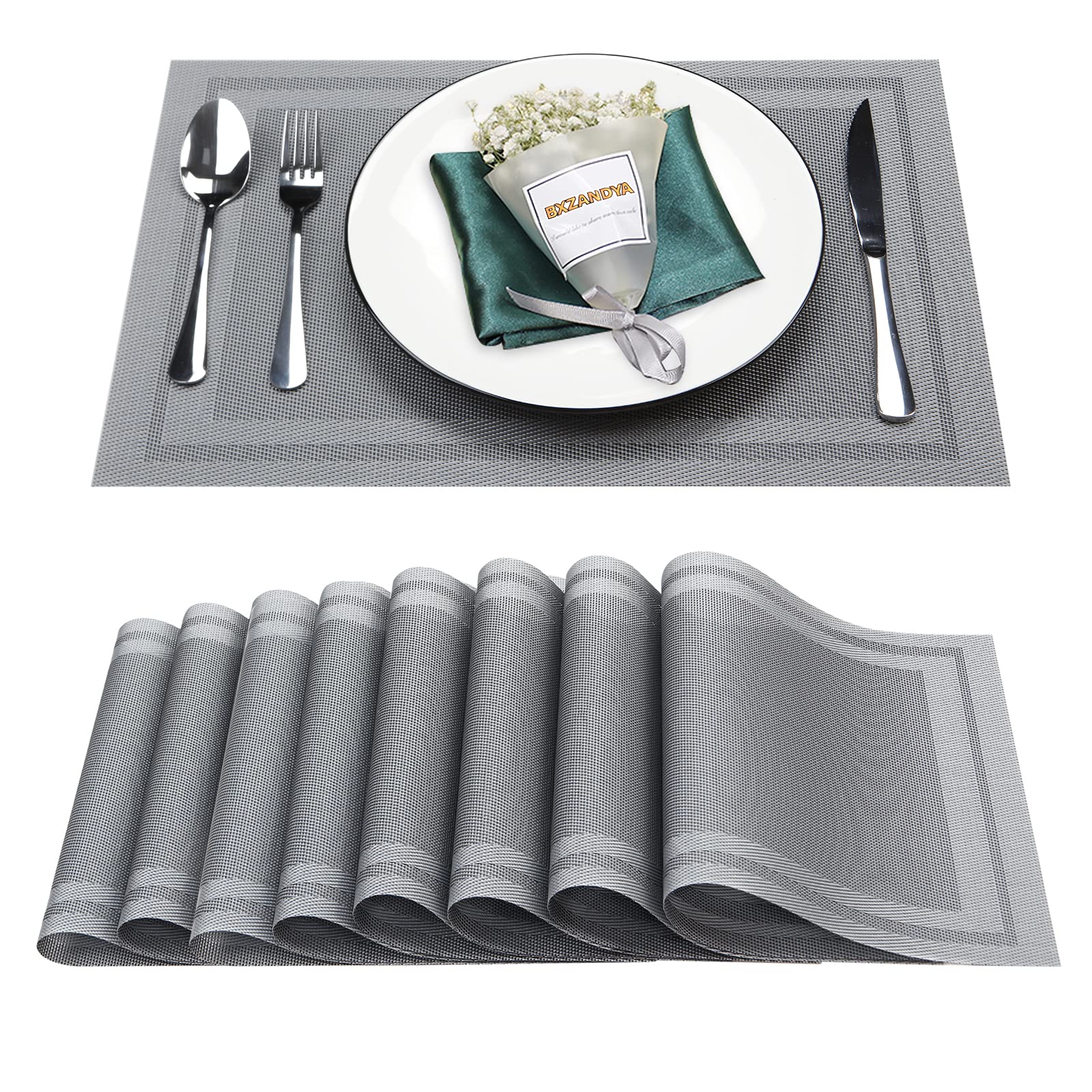 Manteles BxzanDya con tejido doble para mesa más suave y estable.