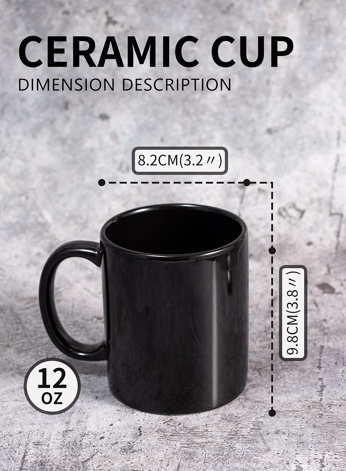 BYCNZB tazas sin plomo y cadmio, duraderas para uso diario.