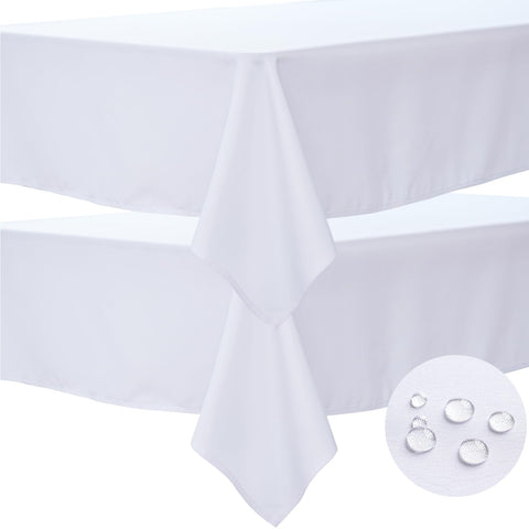 BYDOLL mantel blanco 60x84, ideal para eventos con dos piezas