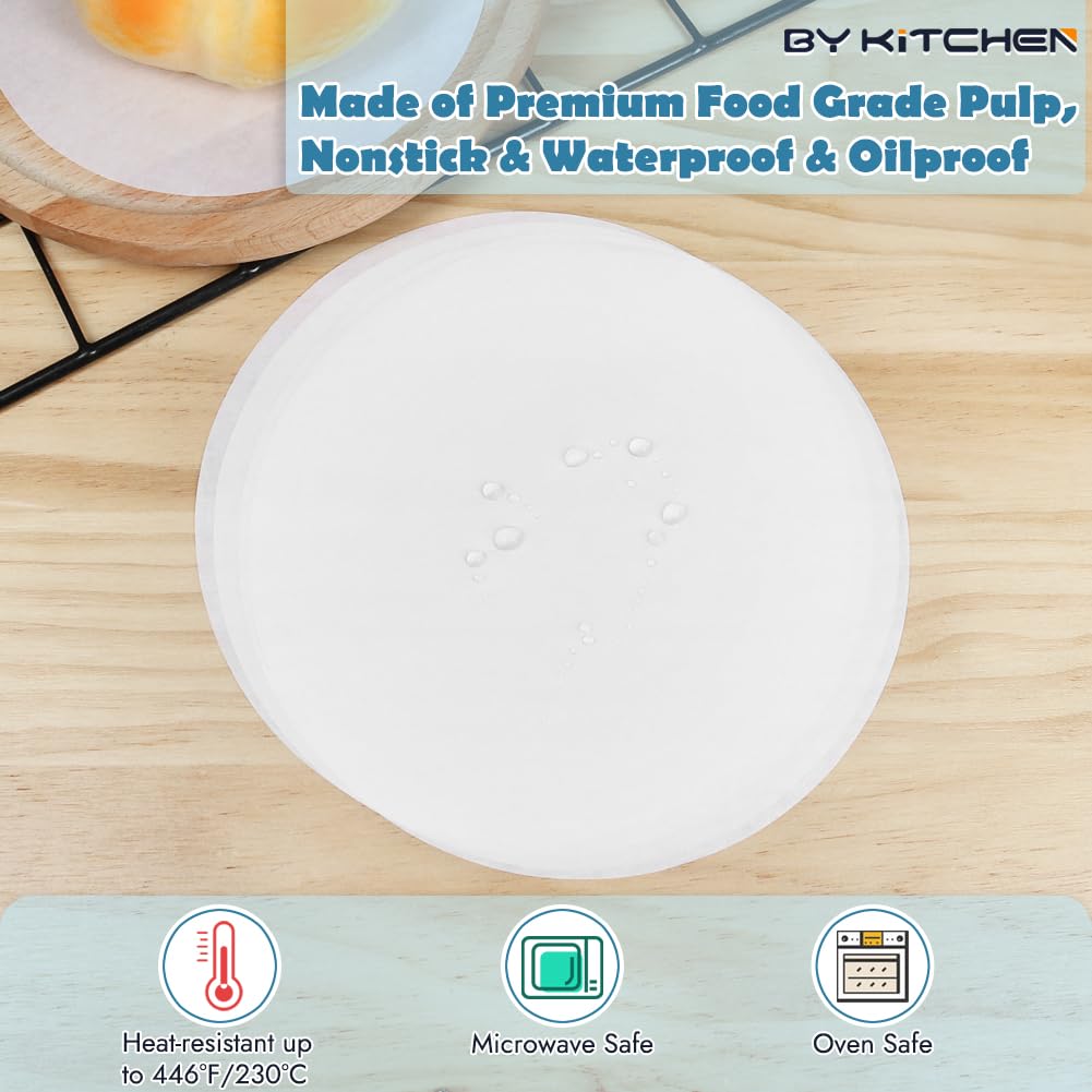 BYKITCHEN discos antiadherentes para hornear 10 pulgadas, ideal para tortilleras.