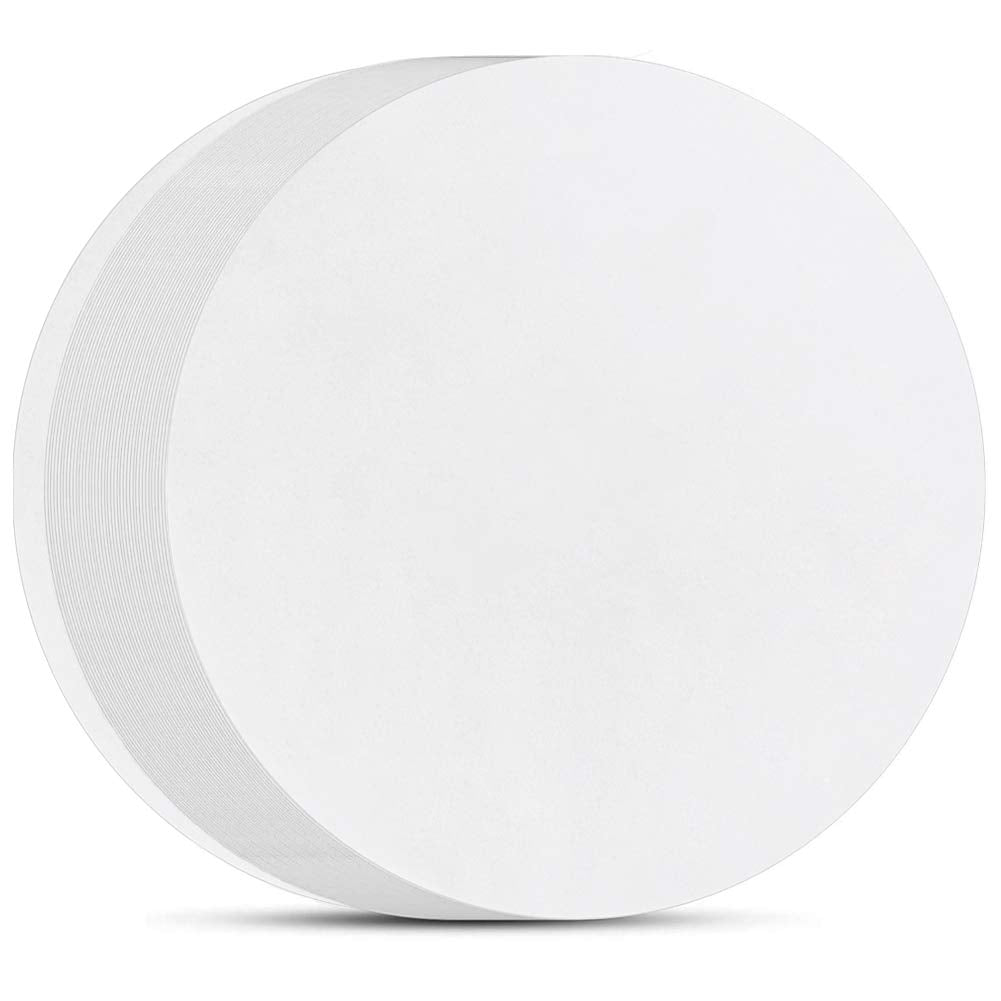 BYKITCHEN papel hornear redondo de 9 pulgadas, antiadherente para desmoldar pasteles fácilmente