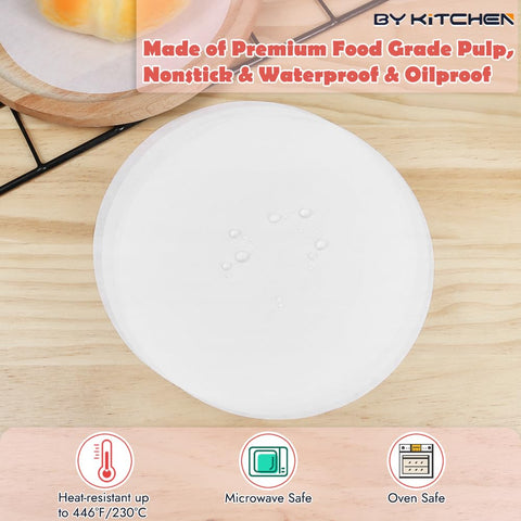 BYKITCHEN papel resistente al calor, soporta hasta 230 °C para horno y microondas