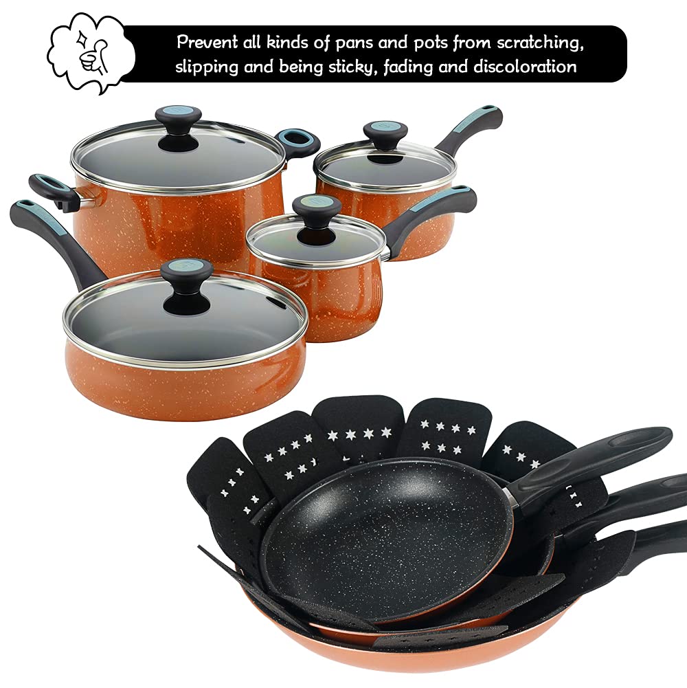 BYKITCHEN fieltro denso protege utensilios y reduce golpes al apilar