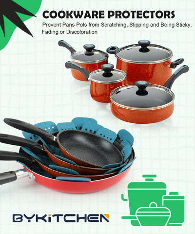 BYKITCHEN protectores con estrella para 16 pulgadas evitan rayaduras al apilar