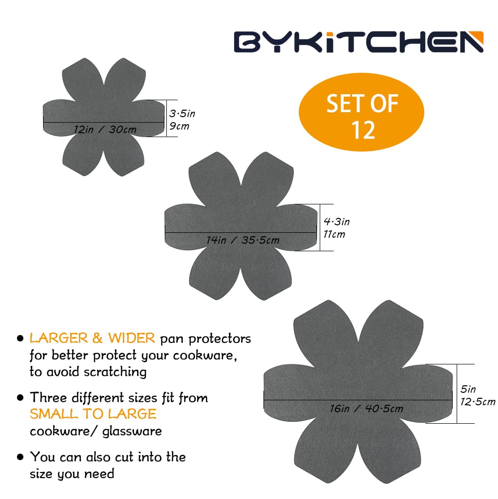 BYKITCHEN fieltro grueso y duradero protege recubrimientos antiadherentes