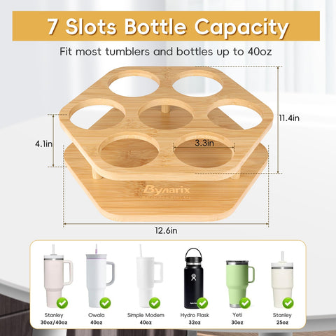 ByNaRIX diseñado-en-madera-resistente ofrece soporte estable para múltiples botellas
