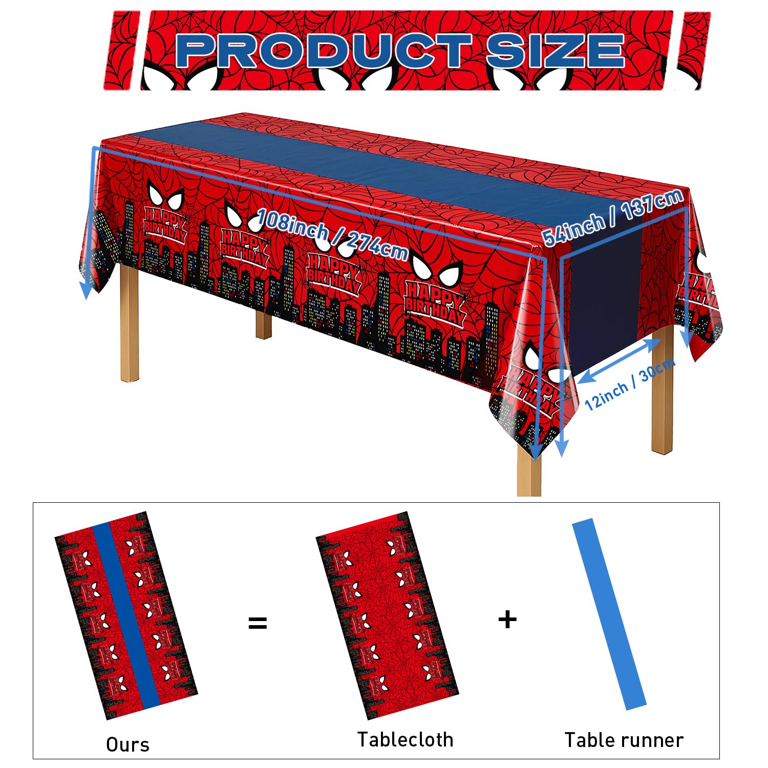 byojia mantel arana con diseño heroico, ideal para fiestas infantiles