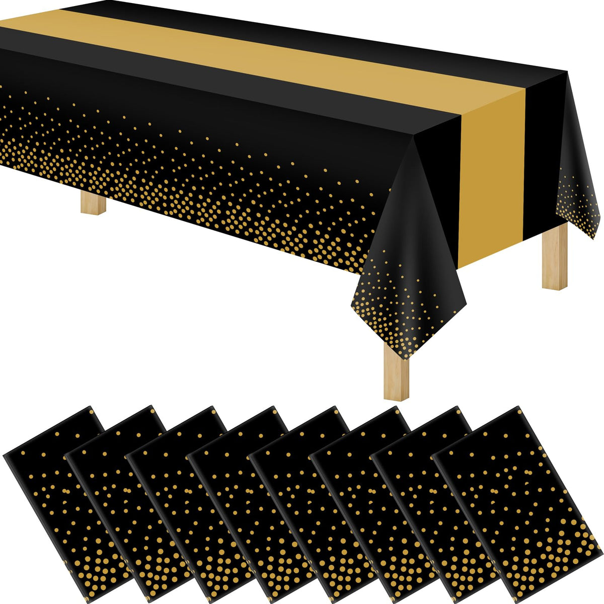 Mantel plástico 2en1 byojia 54x108, versatilidad para eventos.