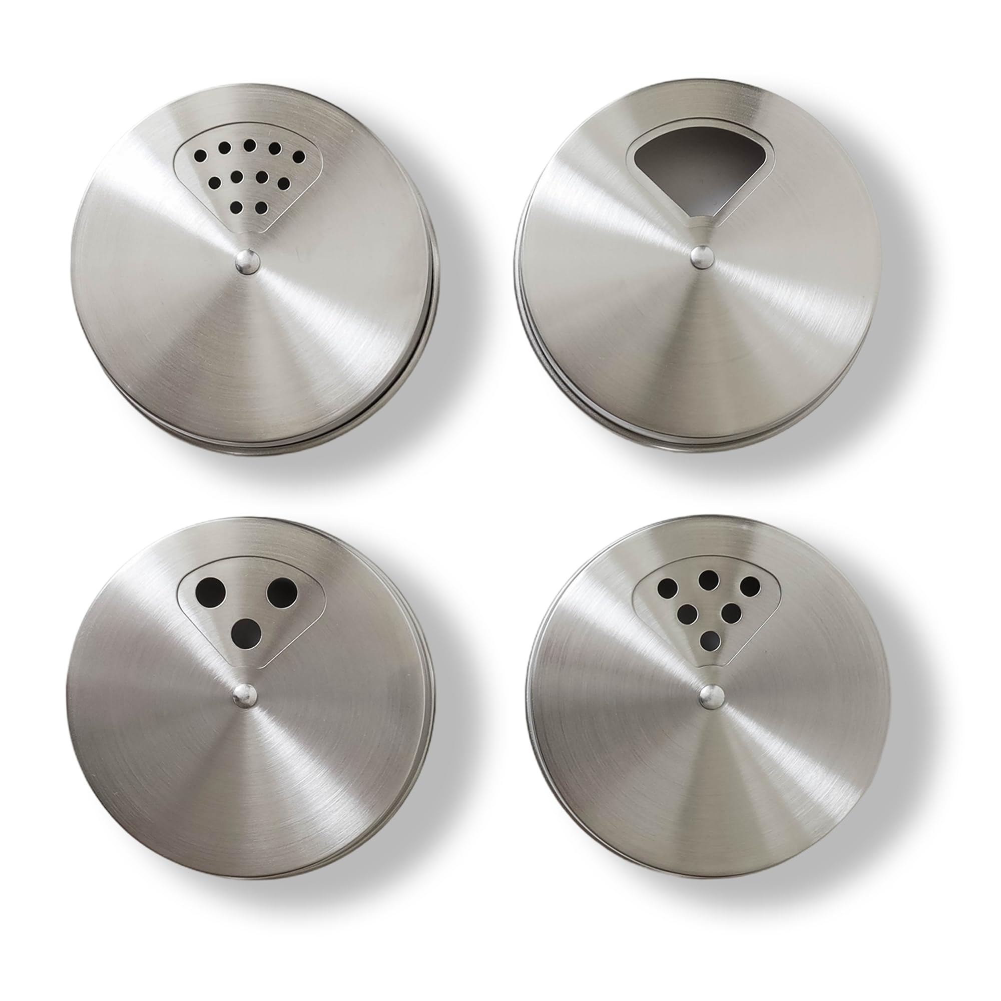 Bytex tapa ajustable para frascos Mason, cuatro unidades para especias.