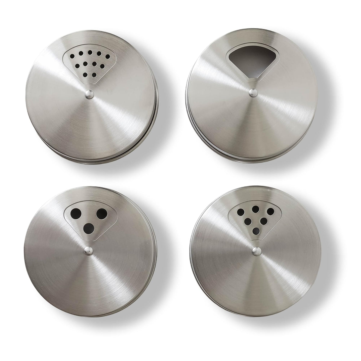 Bytex tapa ajustable para frascos Mason, cuatro unidades para especias.