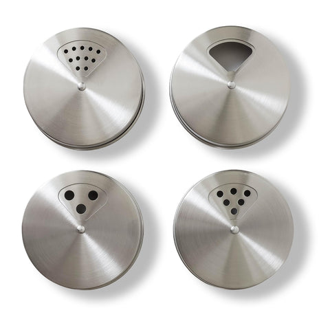 Bytex tapa ajustable para frascos Mason, cuatro unidades para especias.