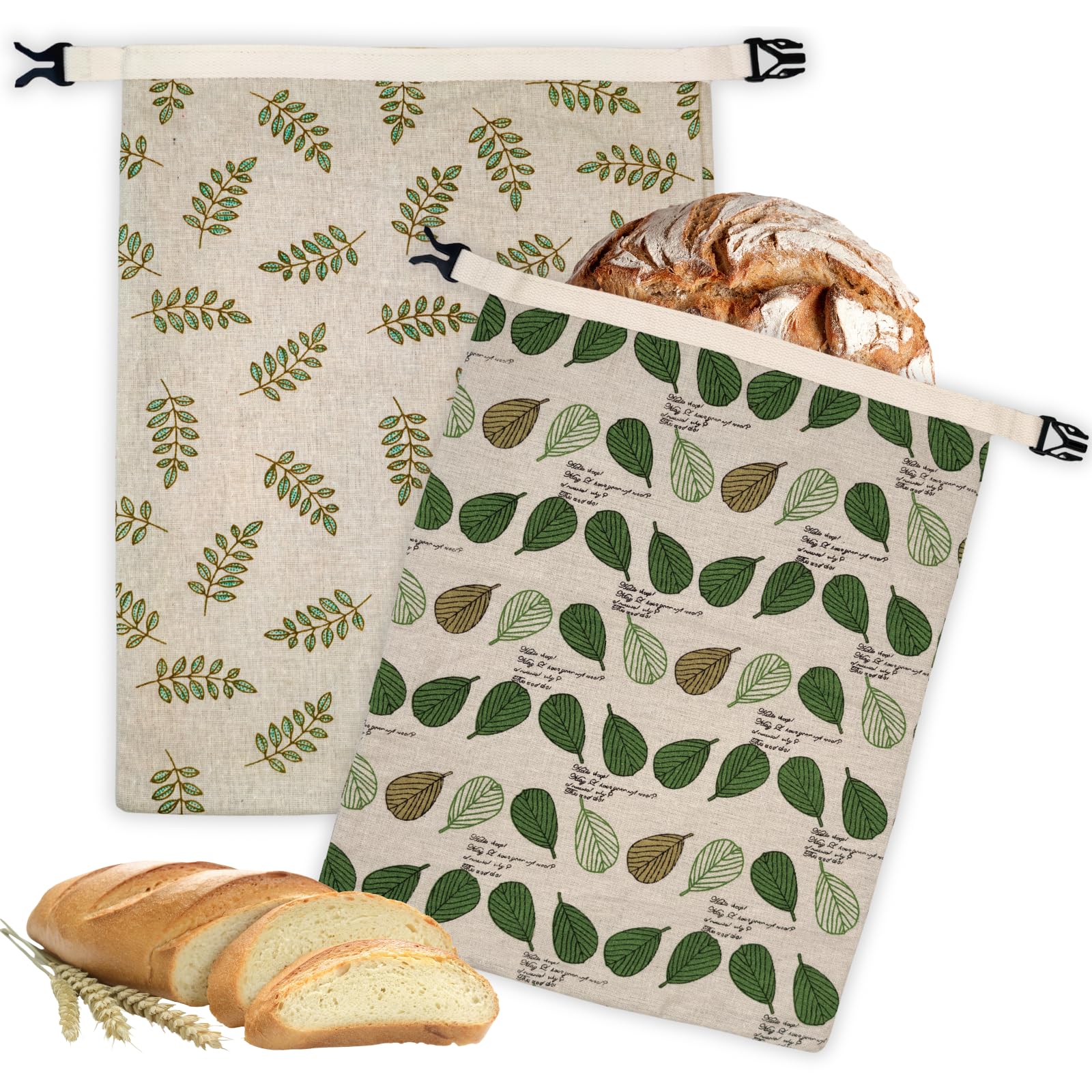 BYTTME Bolsas pan cera abejas 13x17 para almacenar pan y mantener la frescura.