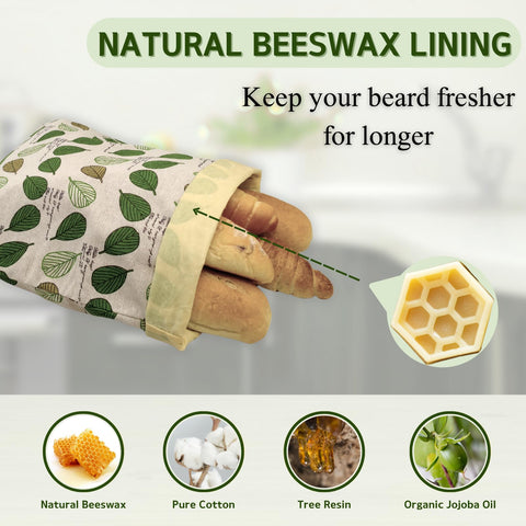 BYTTME Interior encerado de cera de abejas, barrera natural para conservar pan.