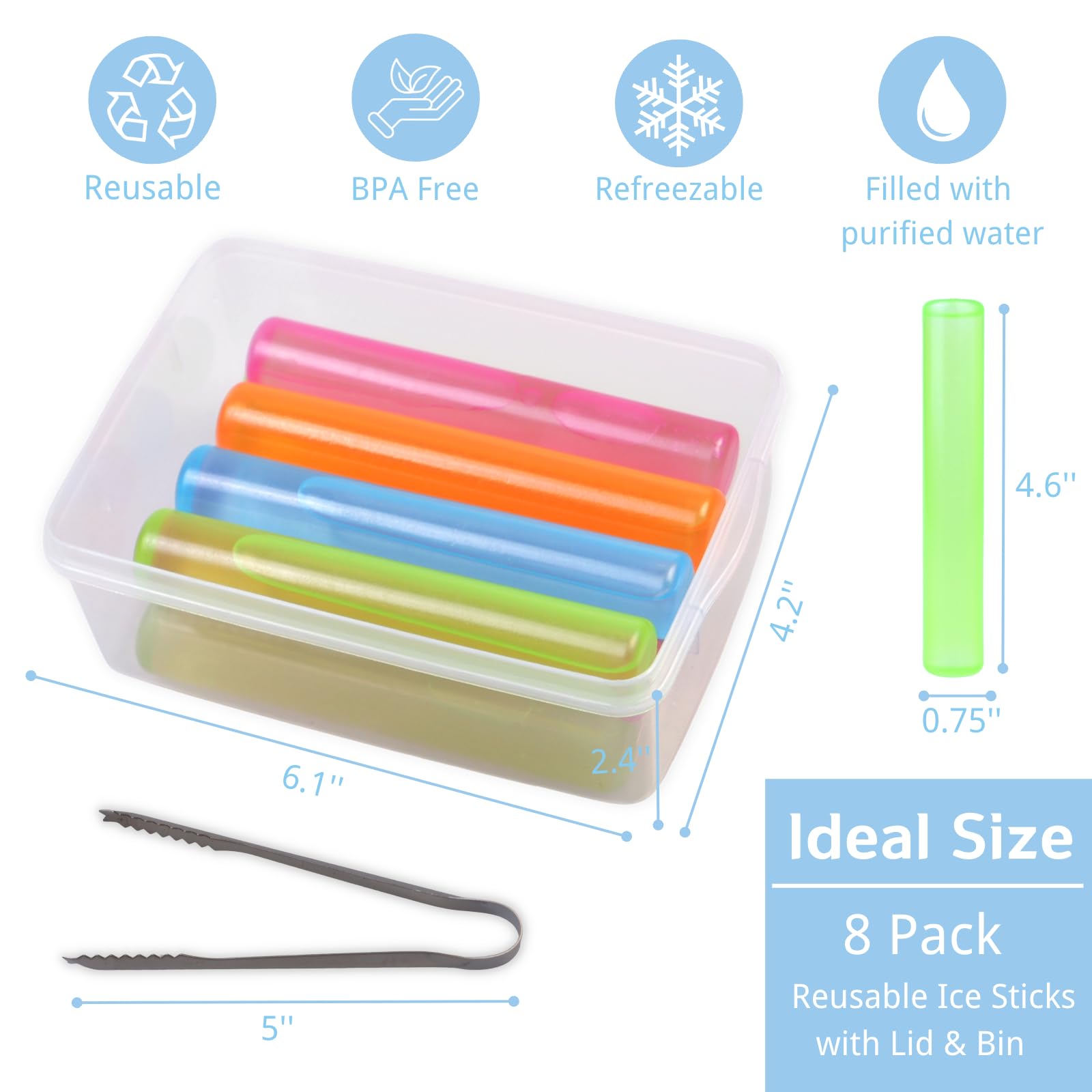 BYTTME caja de almacenamiento para hielo con tapa, manteniendo higiene.