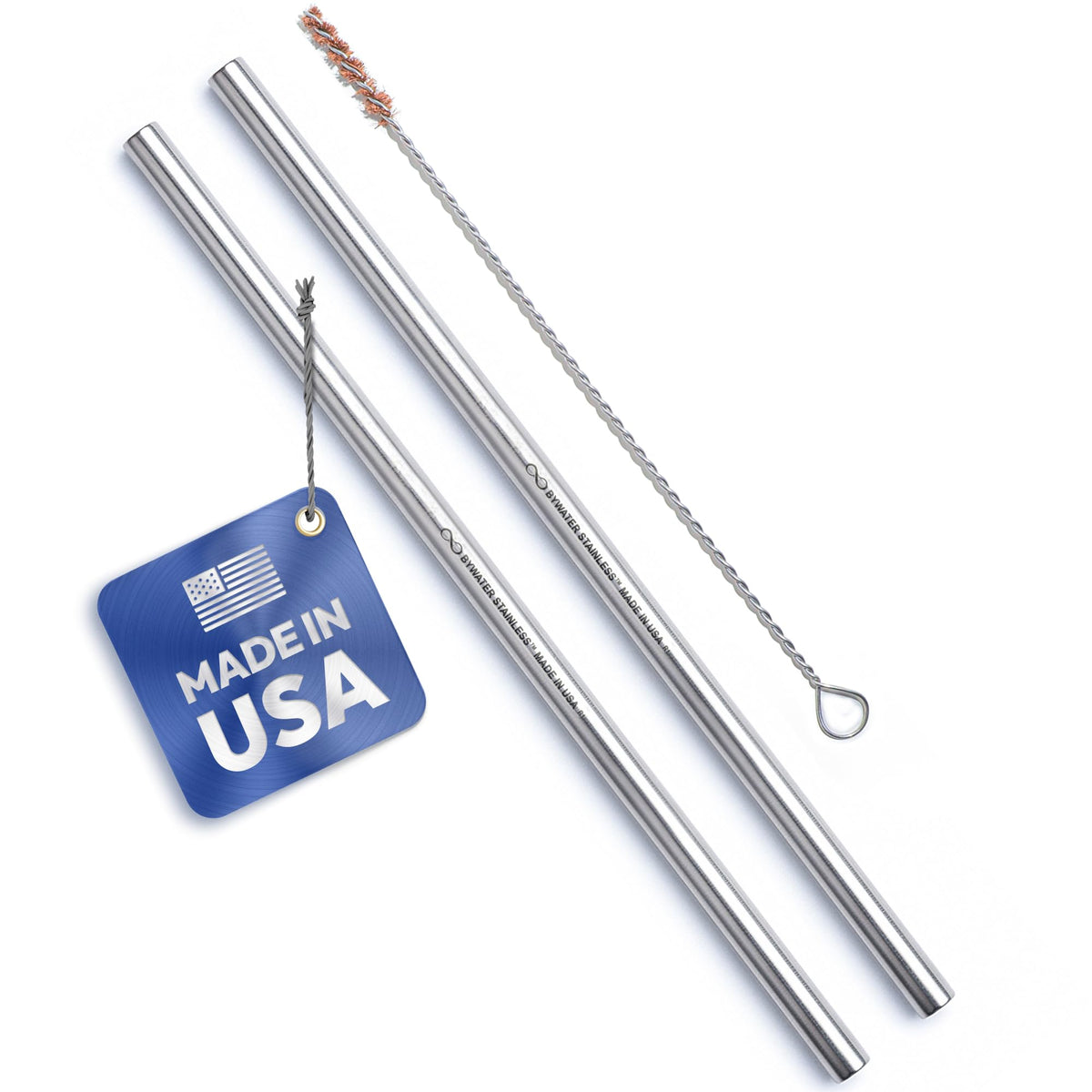 Bywater Stainless pajitas de 10.5 pulgadas, reutilizables para bebidas diarias.