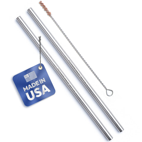 Bywater Stainless pajitas de 10.5 pulgadas, reutilizables para bebidas diarias.