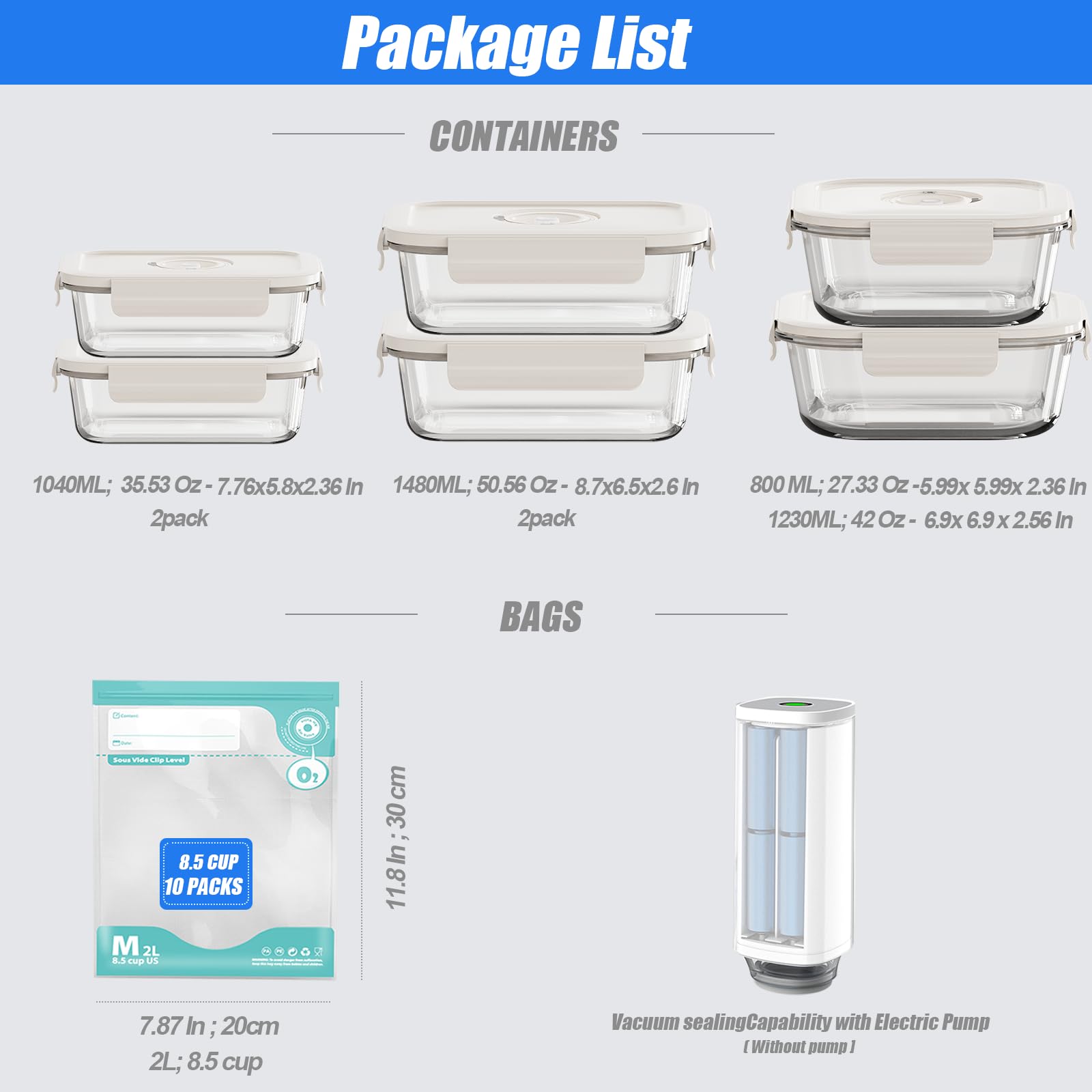 CABIBOX contenedores de vidrio borosilicato listos para almacenar y conservar sabores.