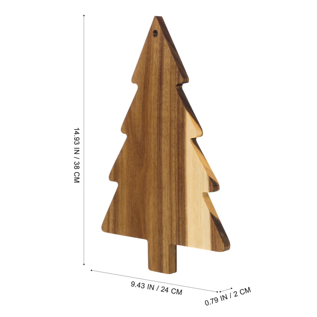 Cabilock árbol navideño tablero-corte-detalle, acabado tallado y diseño decorativo.