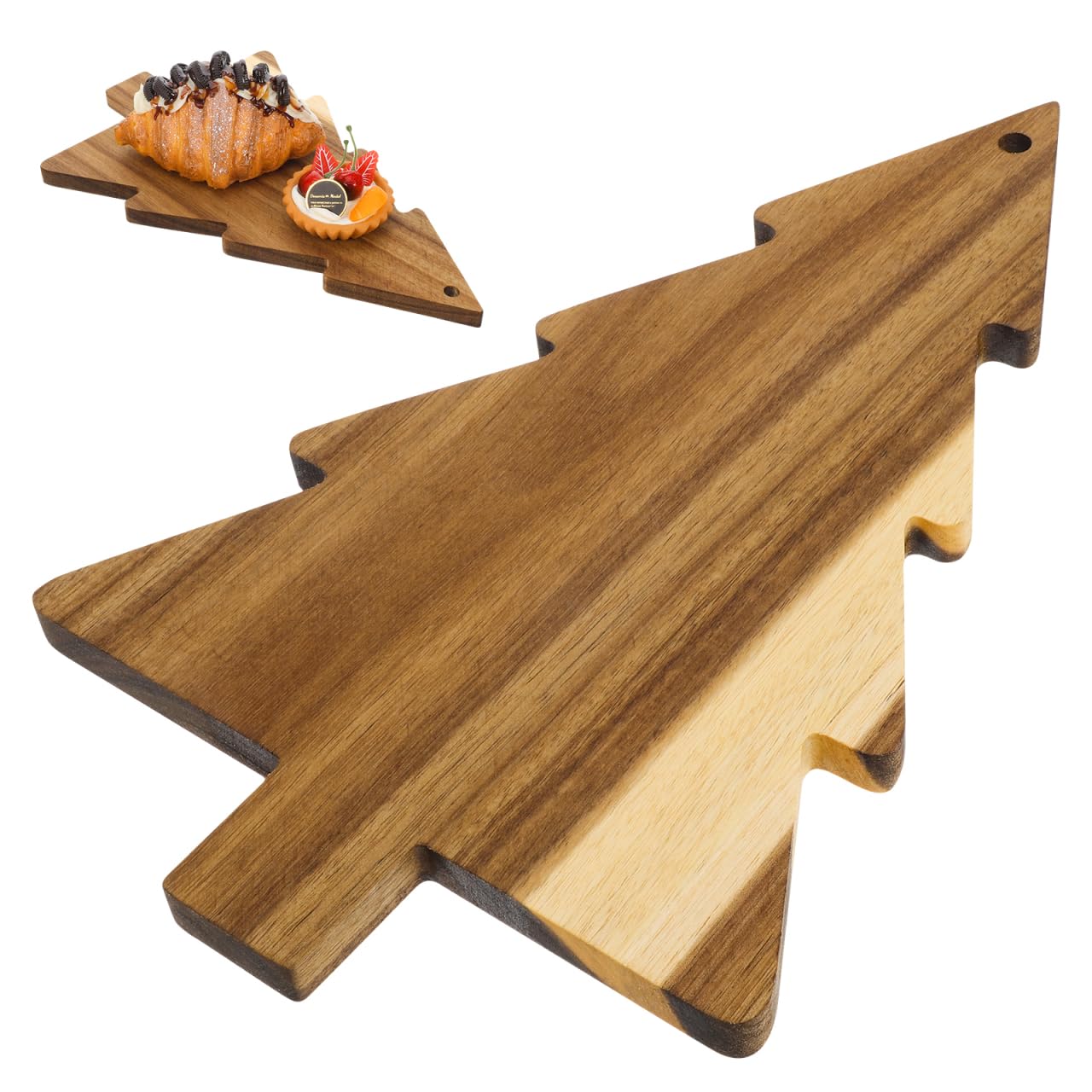 Cabilock tabla en forma de árbol navideño para quesos y aperitivos.