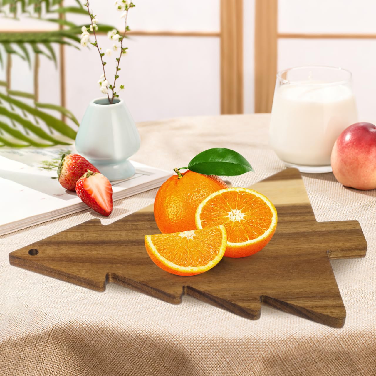 Cabilock bandeja-aperitivos-arbol-navidad, ideal para quesos y frutos secos.