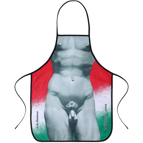 Delantal Cabilock con diseño David: ideal para fiestas con toque divertido.