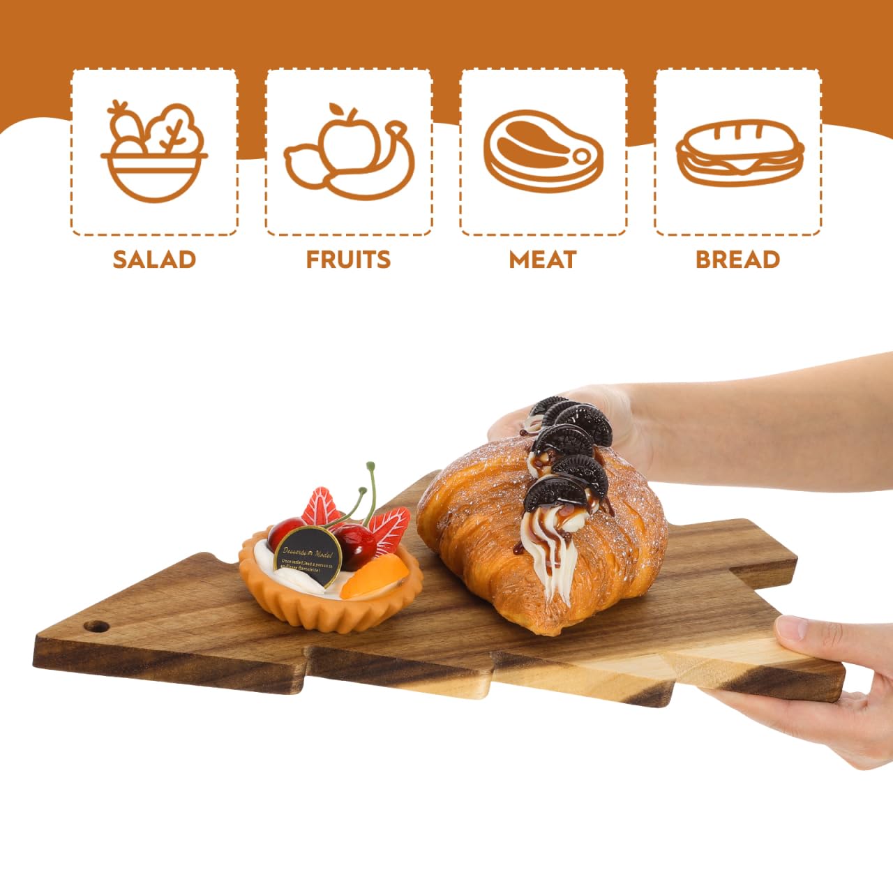 Cabilock servir-sushi-arbol-navidad, presentación elegante para sushi y aperitivos.
