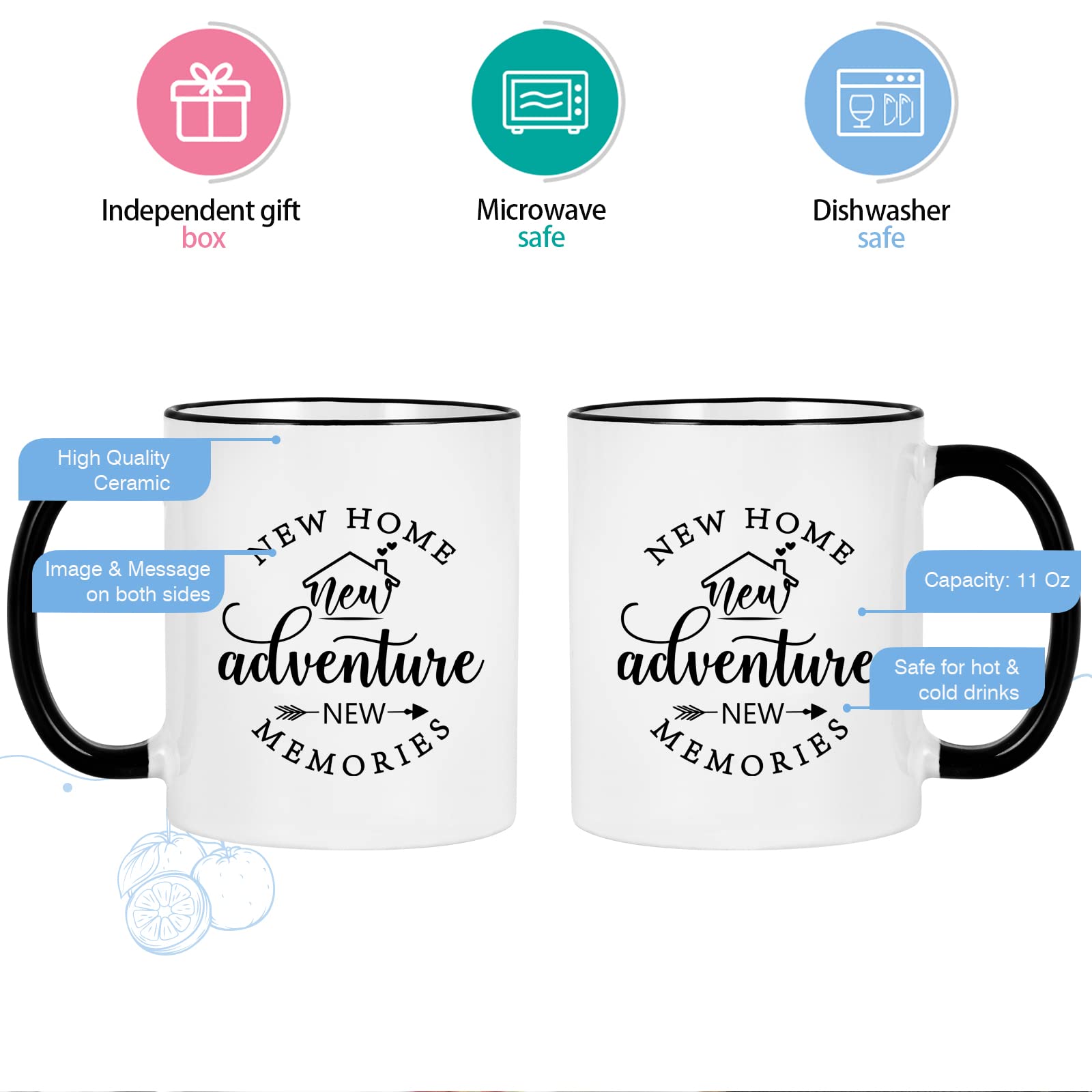 Cabtnca tazas aptas para microondas y lavavajillas.