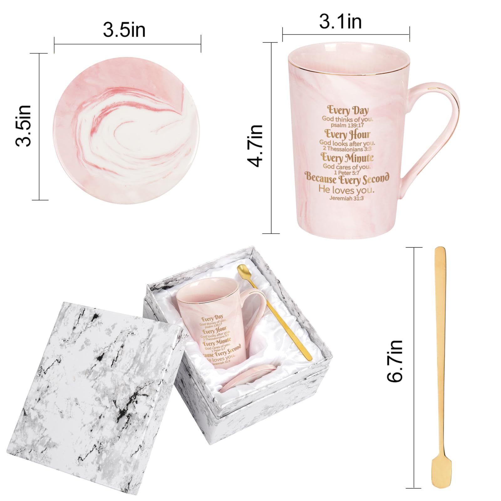 Cuchara y posavasos incluidos para completar el regalo Cabtnca.